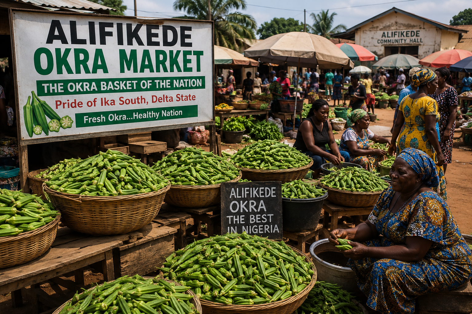 ALIFIKEDE: THE OKRA CAPITAL OF NIGERIA CRYING FOR GOVERNMENT ATTENTION